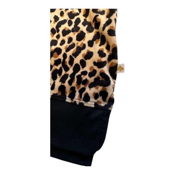 Kate Spade Velour Leopard Print Long Sleeves Lounge Top Women’s Size XL - Picture 7 of 13